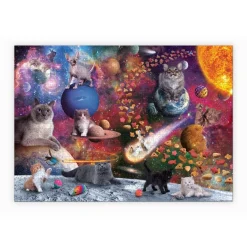 1000-Piece Puzzles^Fred 1000 PIECE PUZZLE: GALAXY CATS