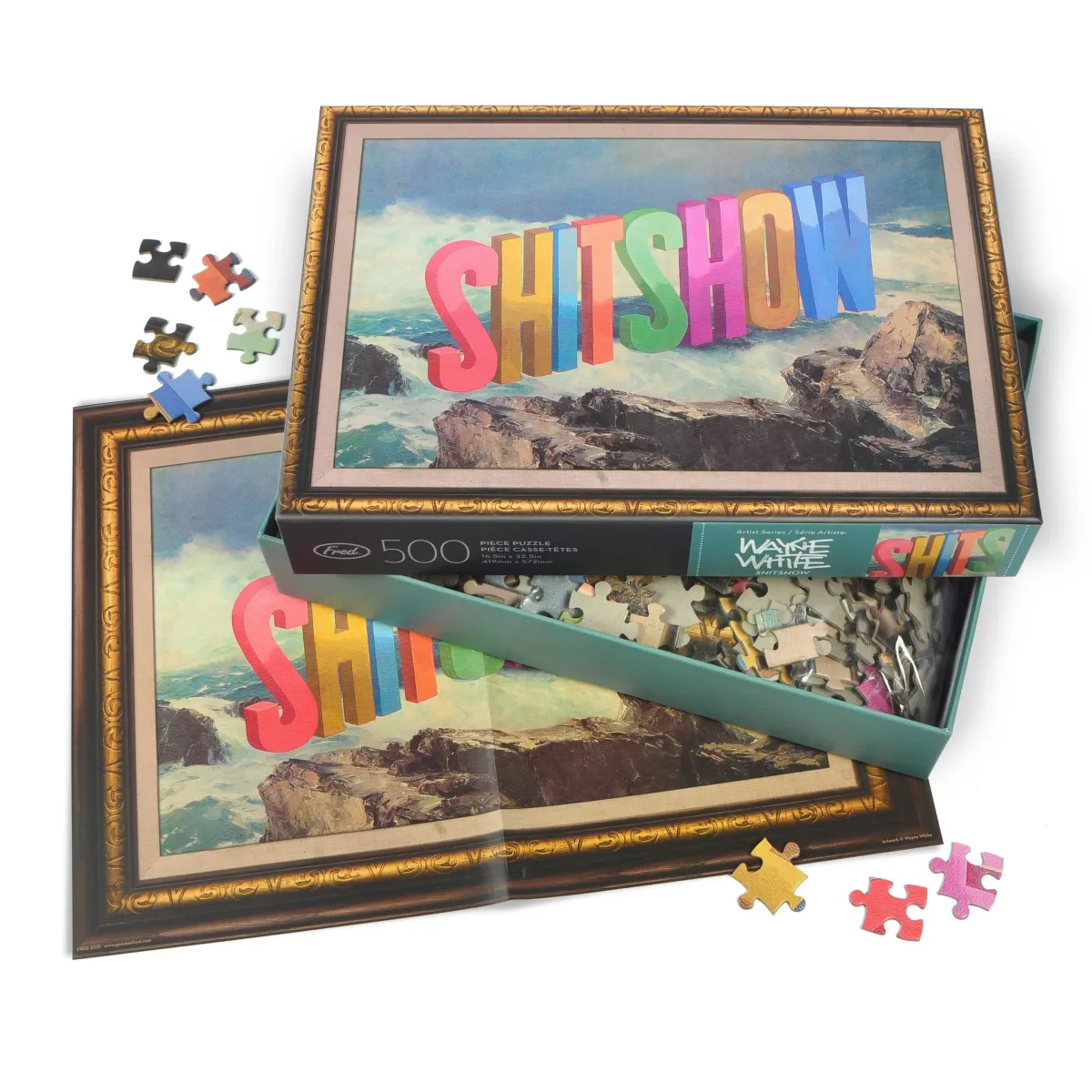 500-Piece Puzzles^Fred 500 PIECE PUZZLE: SHITSHOW