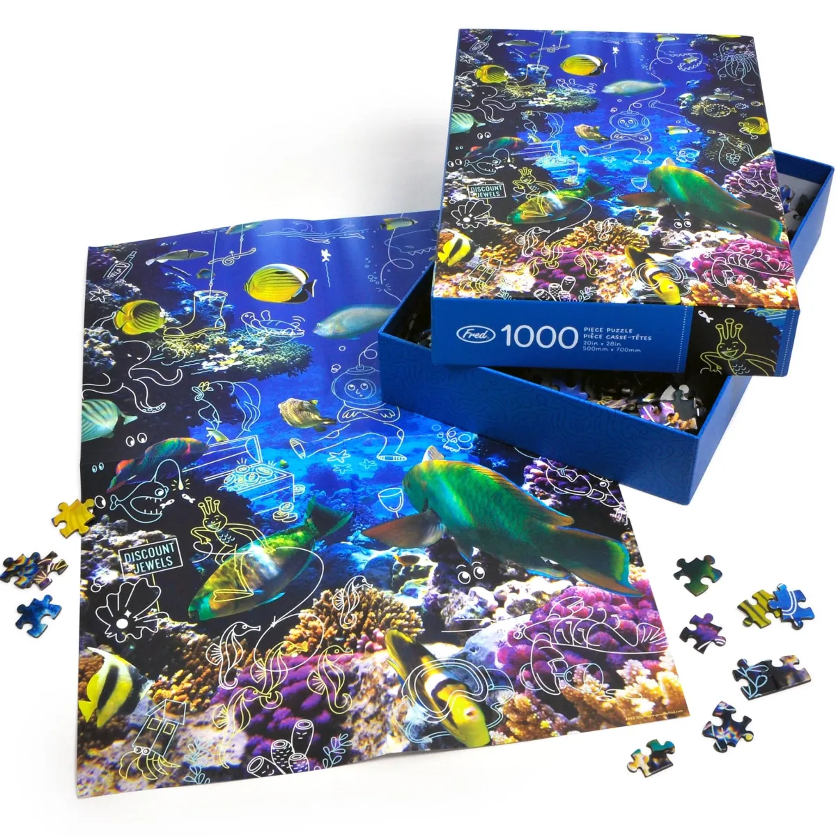 The Doodle Series|1000-Piece Puzzles^Fred 1000 PIECE PUZZLE: SWAP MEET UNDER THE SEA