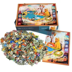 1000-Piece Puzzles^Fred 1000 PIECE PUZZLE: THE LION IS AWAKE