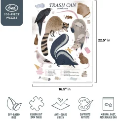 250-Piece Puzzles^Fred 250 PIECE PUZZLE: TRASH CAN CREATURES