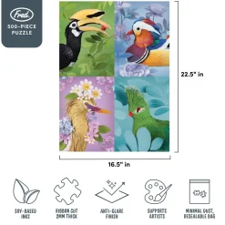 500-Piece Puzzles^Fred 500 PIECE PUZZLE: WONDERS OF NATURE