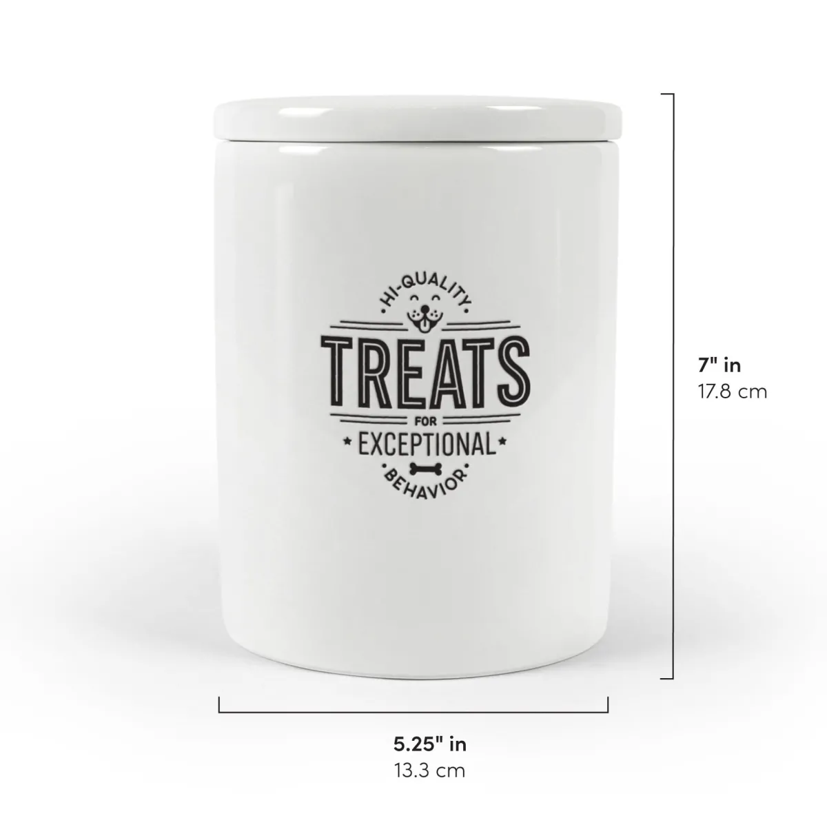 Dogs^Fred CERAMIC TREAT JAR