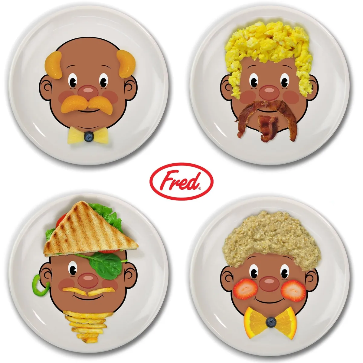 Plates + Trays|Plates + Trays^Fred FOOD FACE
