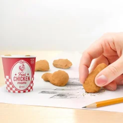 Erasers + Shapeners^Fred FRIED CHICKEN ERASERS
