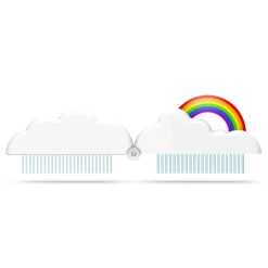 Personal Care^Fred HEAD IN THE CLOUDS | Rainbow Comb + Brush Combo