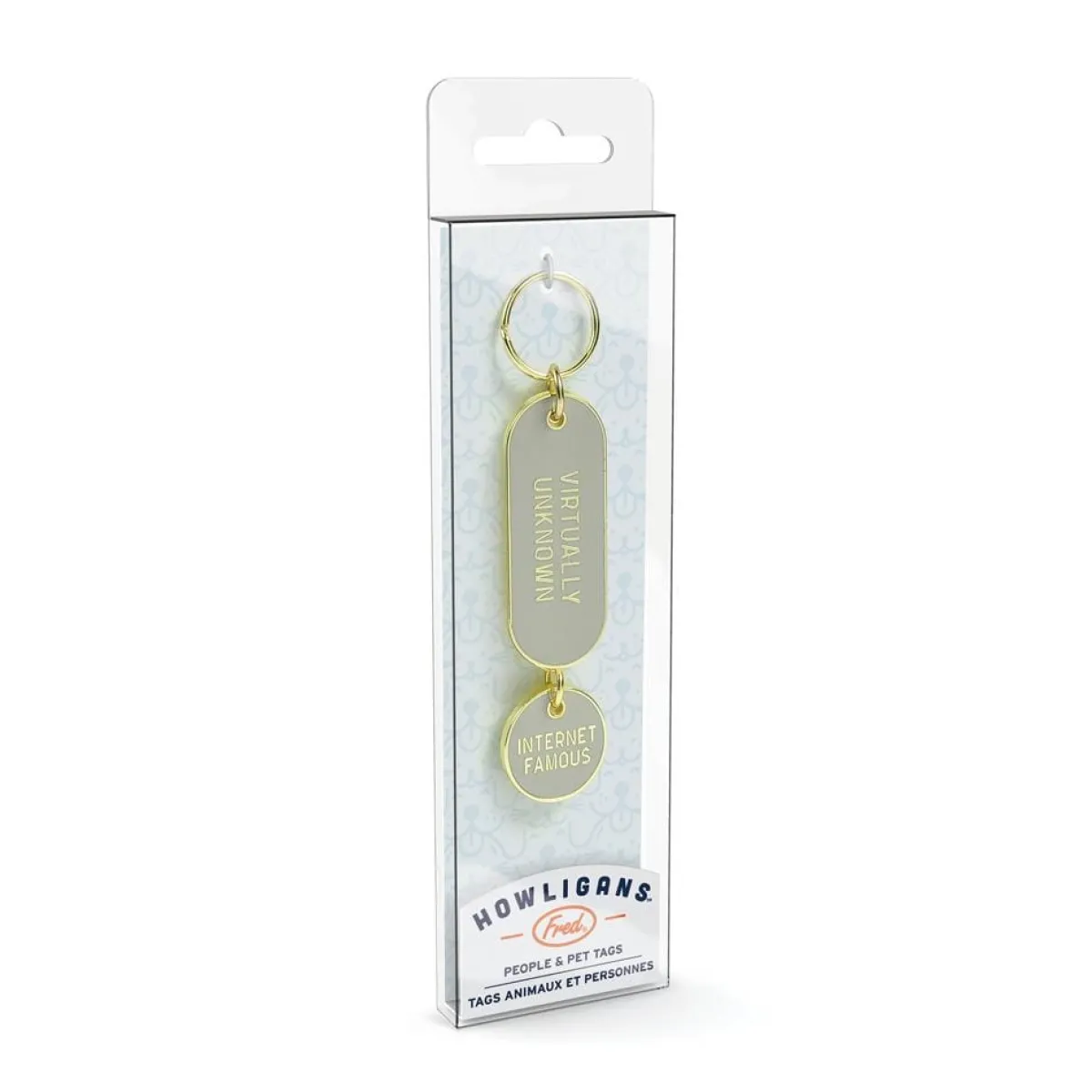 Cats^Fred KEYCHAIN + PET TAG SET