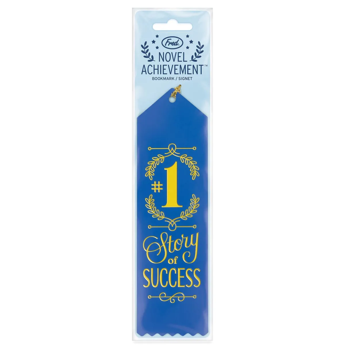Bookmarks^Fred NOVEL ACHIEVEMENT | Blue Ribbon Award Bookmark