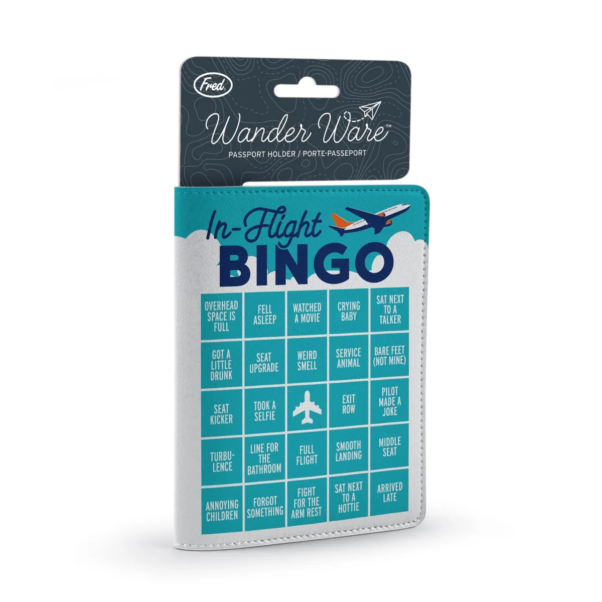 Passports|Luggage Tags^Fred PASSPORT WALLET: IN-FLIGHT BINGO