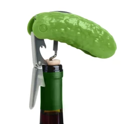 Bottler Stoppers & Openers^Fred PICKLED | Pickle Corkscrew & Bottle Opener