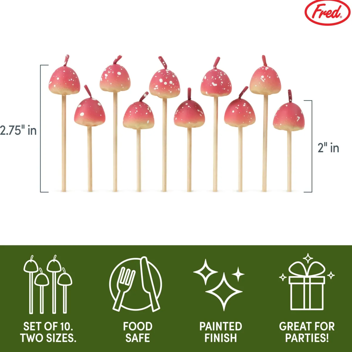 Candles^Fred WOODLAND WICKS | Mushroom Party Candles