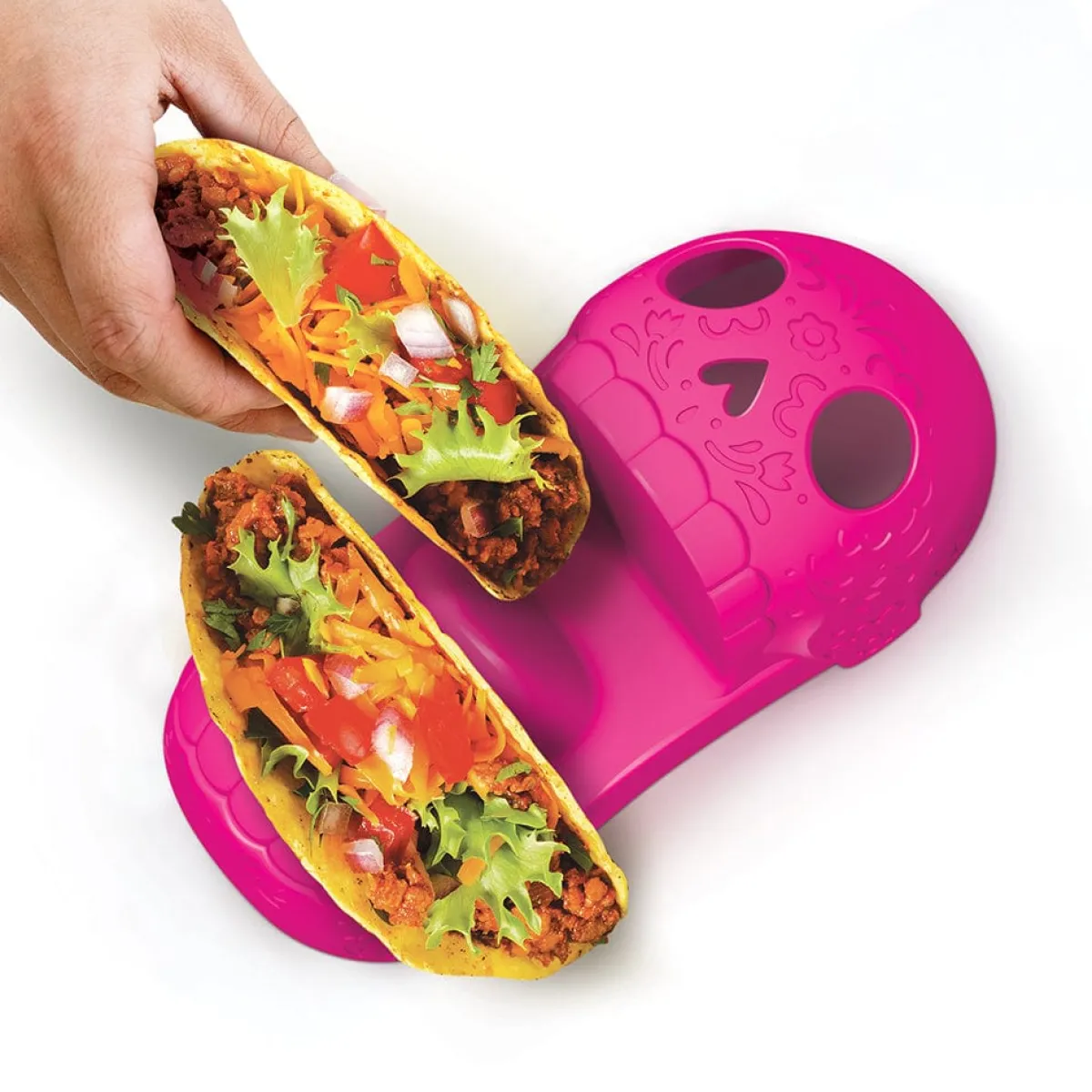 Plates + Trays|Plates + Trays^Fred YUM SKULLS | Day of the Dead Skull Taco Trays